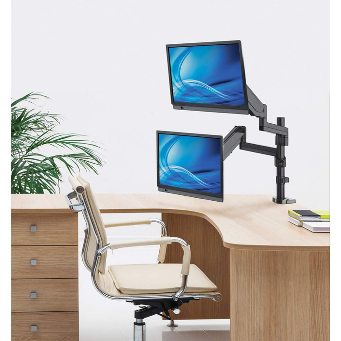 Universal Gas Spring Dual Monitor Mount Image 7