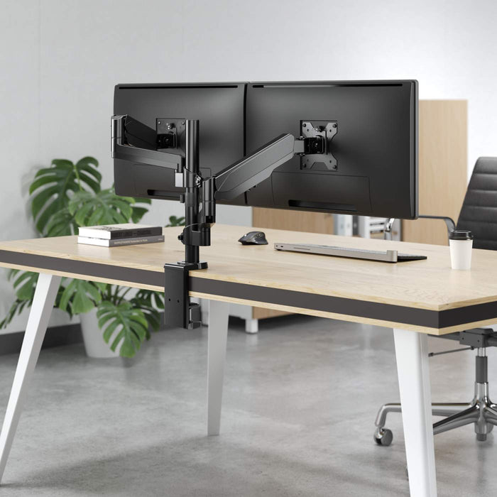 Universal Gas Spring Dual Monitor Mount Image 8