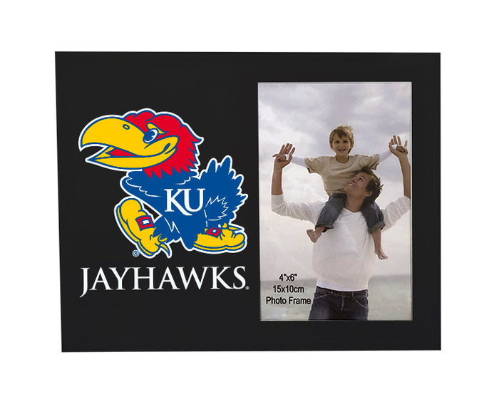 University of Kansas Photo Frame - Primary Logo & Mascot Wordmark
