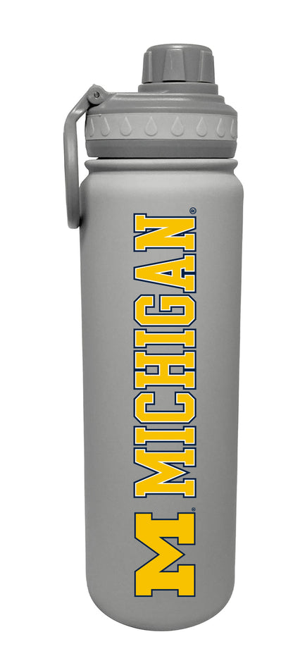 University of Michigan 24oz. Stainless Steel Bottle - Primary Logo & Wordmark