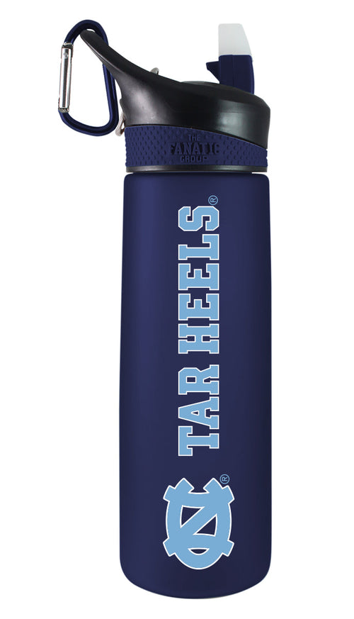 University of North Carolina 24oz. Frosted Sport Bottle - Primary Logo & Mascot Wordmark