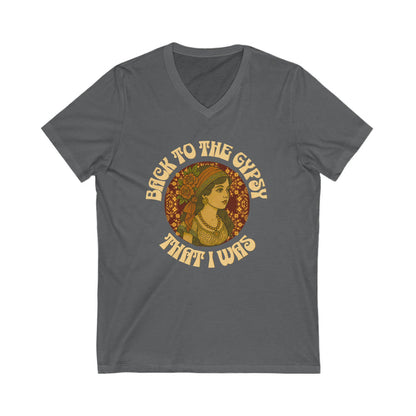 V-Neck Tee - Lyrics inspired tee - Back To The Gypsy That I Was - New 2025
