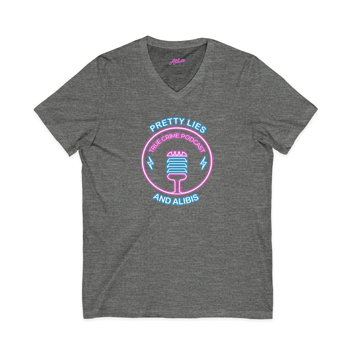 V-Neck Tee – "What Happens In Vegas" Crime Con 26' (Design 2)