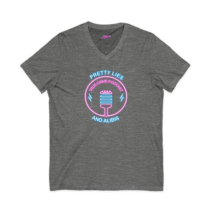 V-Neck Tee – "What Happens In Vegas" Crime Con 26' (Design 2)