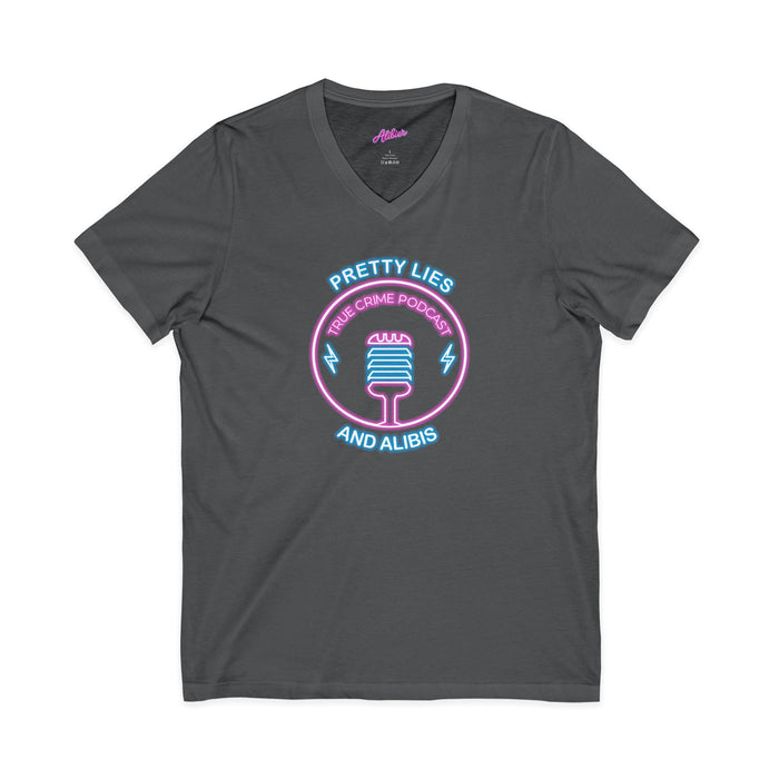 V-Neck Tee – "What Happens In Vegas" Crime Con 26' (Design 2)