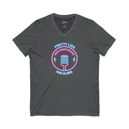 V-Neck Tee – "What Happens In Vegas" Crime Con 26' (Design 2)