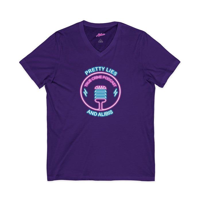 V-Neck Tee – "What Happens In Vegas" Crime Con 26' (Design 2)