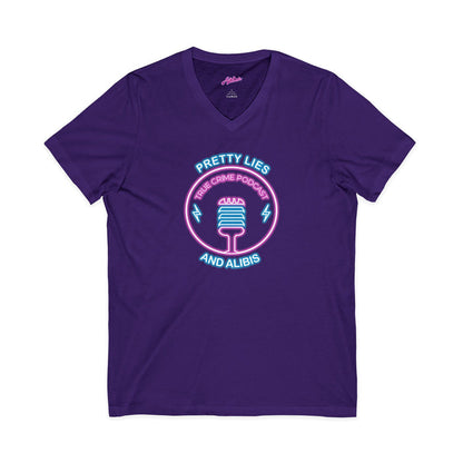 V-Neck Tee – "What Happens In Vegas" Crime Con 26' (Design 2)