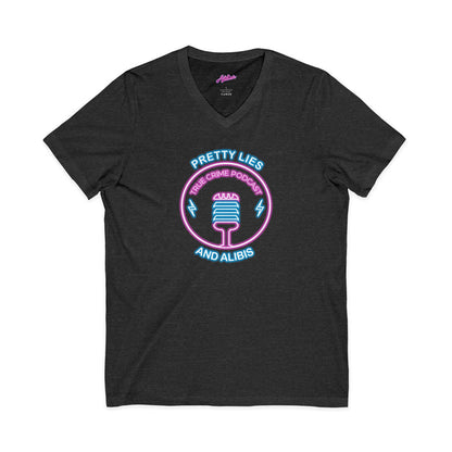 V-Neck Tee – "What Happens In Vegas" Crime Con 26' (Design 2)