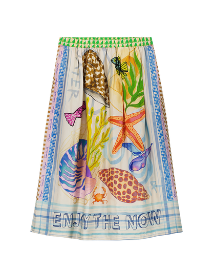 Vanessa Magic Midi Print Skirt