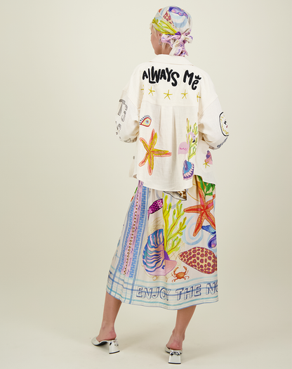 Vanessa Magic Midi Print Skirt