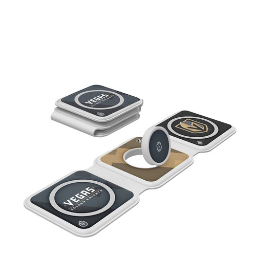 Vegas Golden Knights Color Block Foldable 3 in 1 Charger - Vegas Team Store