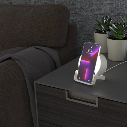 Vegas Golden Knights Endzone Solid Night Light Charger and Bluetooth Speaker - Vegas Team Store