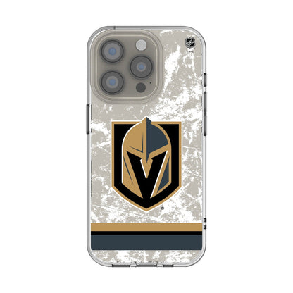 Vegas Golden Knights Ice Stripe Clear Phone Case for Apple iPhone - Vegas Team Store
