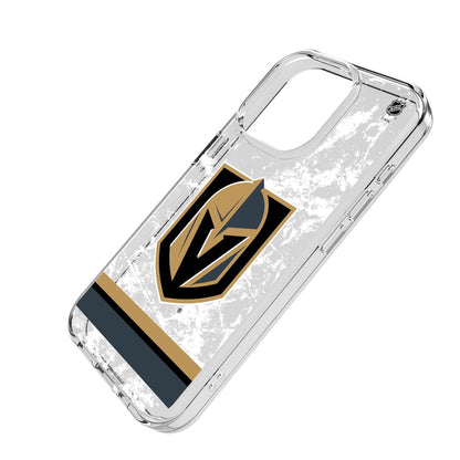 Vegas Golden Knights Ice Stripe Clear Phone Case for Apple iPhone - Vegas Team Store