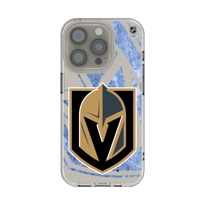 Vegas Golden Knights Ice Tilt Clear Phone Case for Apple iPhone - Vegas Team Store