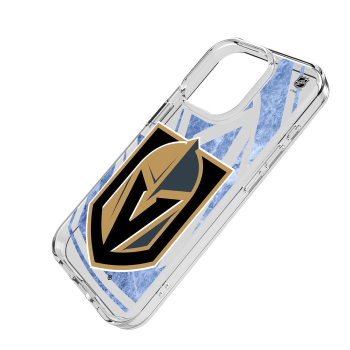 Vegas Golden Knights Ice Tilt Clear Phone Case for Apple iPhone - Vegas Team Store