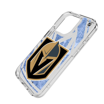 Vegas Golden Knights Ice Tilt Clear Phone Case for Apple iPhone - Vegas Team Store