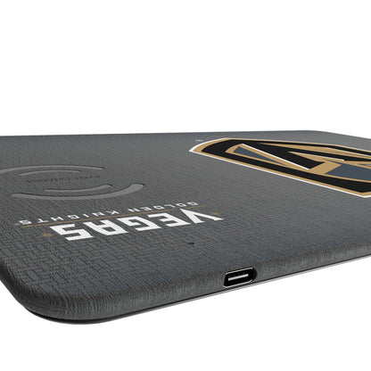 Vegas Golden Knights Linen 15-Watt Wireless Charger and Mouse Pad - Vegas Team Store