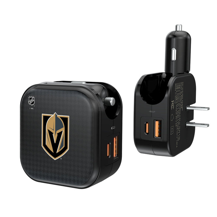 Vegas Golden Knights Linen 2 in 1 USB A/C Charger - Vegas Team Store