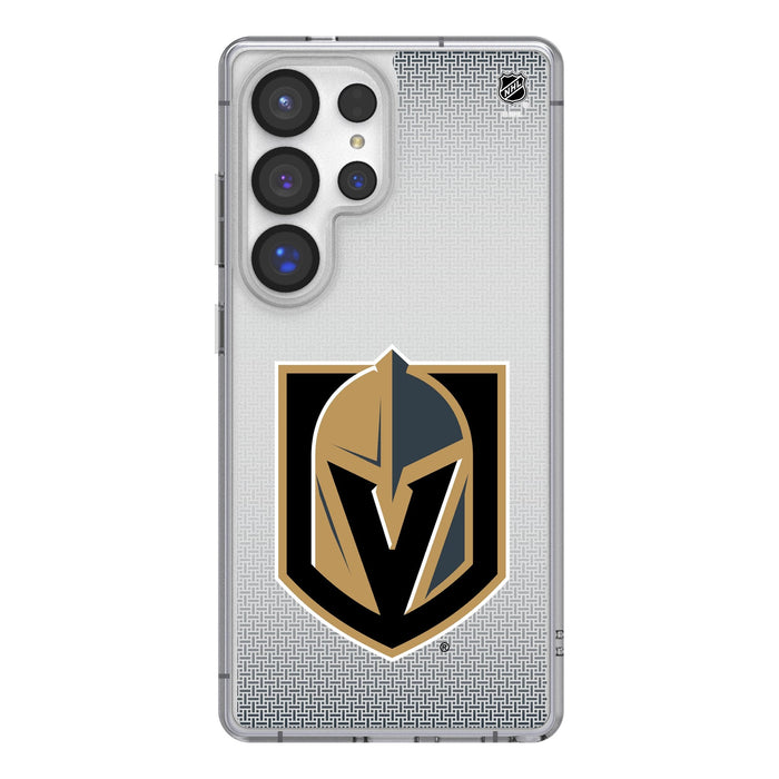 Vegas Golden Knights Linen Clear Phone Case for Samsung Galaxy - Vegas Team Store