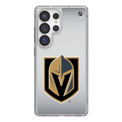 Vegas Golden Knights Linen Clear Phone Case for Samsung Galaxy - Vegas Team Store