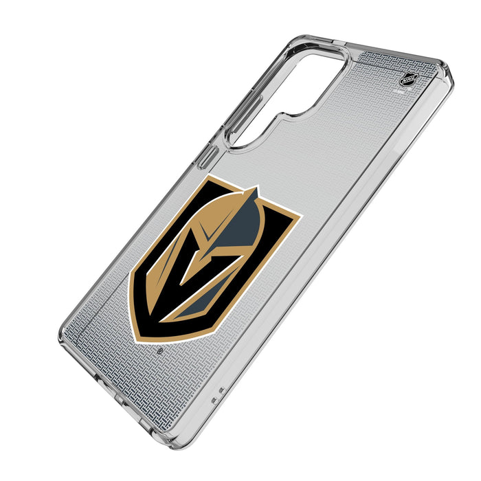 Vegas Golden Knights Linen Clear Phone Case for Samsung Galaxy - Vegas Team Store