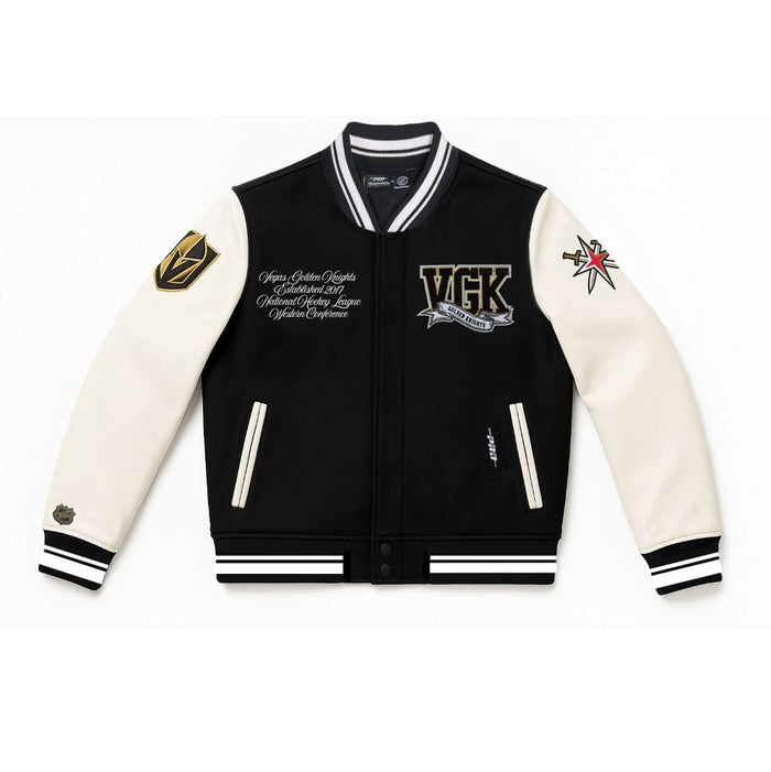 Vegas Golden Knights Women's Pennants Varsity Jacket - Vegas Team Store