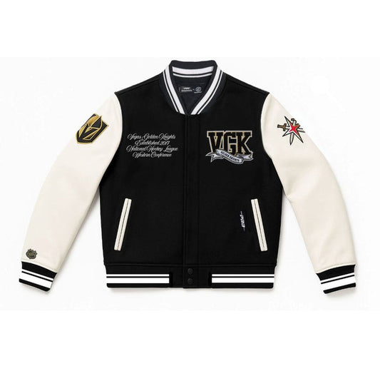 Vegas Golden Knights Women's Pennants Varsity Jacket - Vegas Team Store