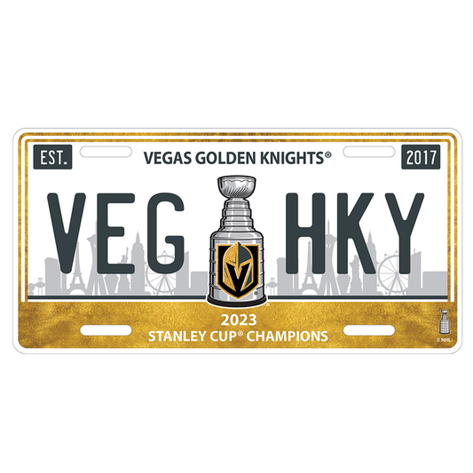 Vegas Golden Knights Wooden License Plate Frame