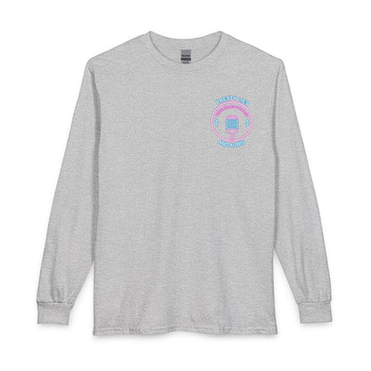 Vegas Neon Retro Long Sleeve Tee — "What Happens In Vegas" Crime Con 26'