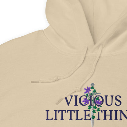 Vicious Little Thing Paedyn Gray Embroidered Hooded Sweatshirt - The Bean Workshop - embroidered, hoodie, kai azer, lauren roberts, paedyn gray, powerless