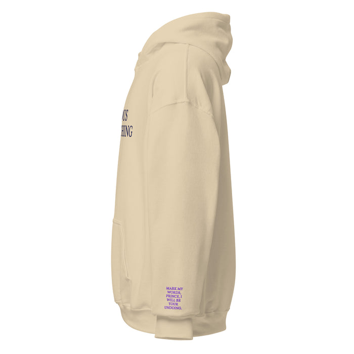 Vicious Little Thing Paedyn Gray Embroidered Hooded Sweatshirt - The Bean Workshop - embroidered, hoodie, kai azer, lauren roberts, paedyn gray, powerless