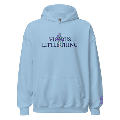 Vicious Little Thing Paedyn Gray Embroidered Hooded Sweatshirt - The Bean Workshop - embroidered, hoodie, kai azer, lauren roberts, paedyn gray, powerless