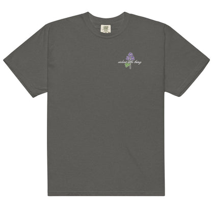 Violent Little Thing Embroidered T-shirt - The Bean Workshop - box tee, embroidered, fourth wing, rebecca yarros, violet sorrengail