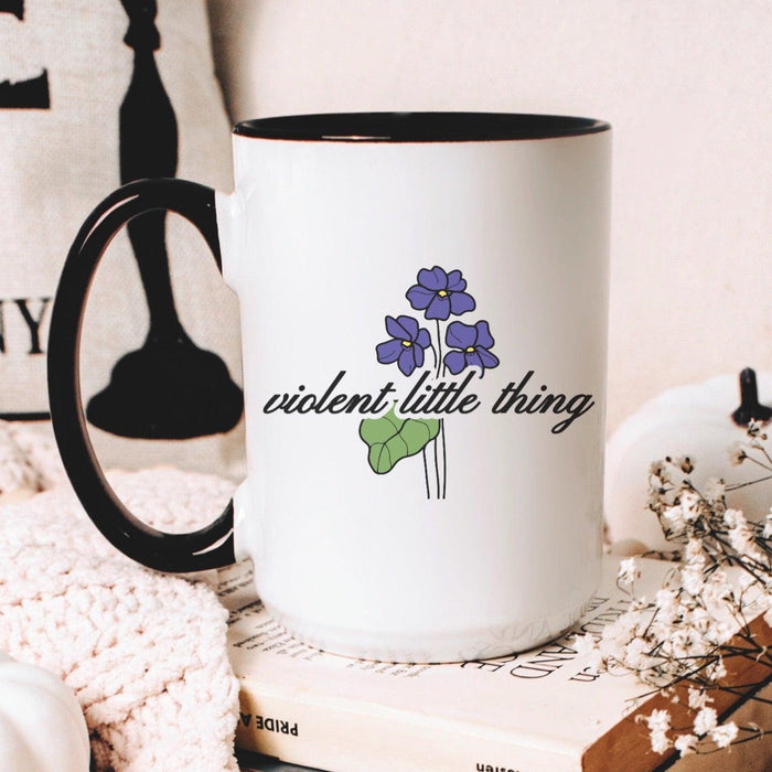 Violent Little Thing Mug - The Bean Workshop - ceramic, ceramic mug, fourth wing, mug, rebecca yarros, violet sorrengail
