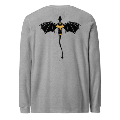 Violet Sorrengail Dragon Relic Long Sleeve T-shirt - The Bean Workshop - fourth wing, long sleeve, rebecca yarros, violet sorrengail