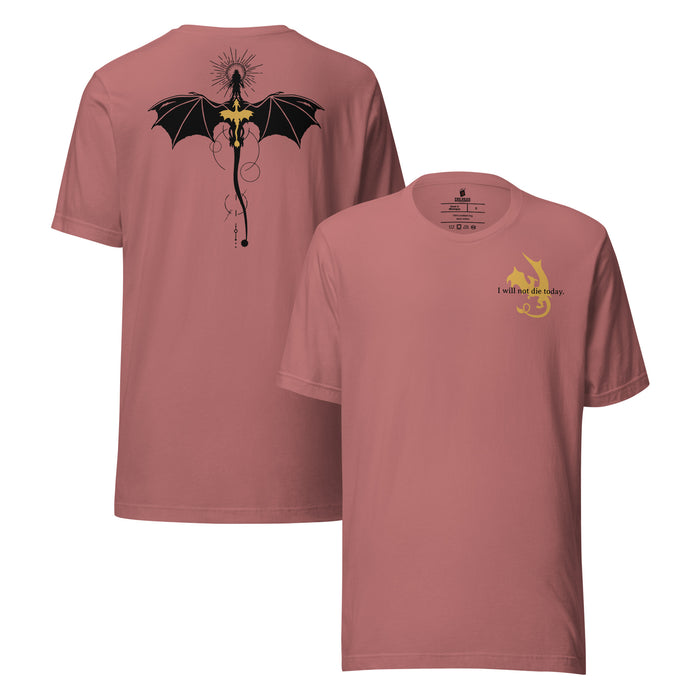 Violet Sorrengail Dragon Relic T-shirt - The Bean Workshop - fourth wing, rebecca yarros, t-shirt, violet sorrengail