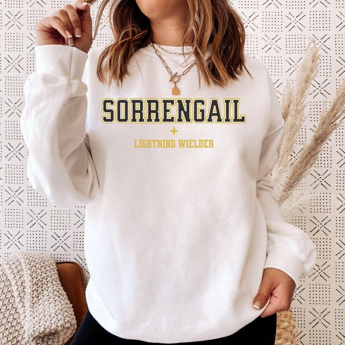 Violet Sorrengail Lightning Wielder Sweatshirt - The Bean Workshop - fourth wing, rebecca yarros, sweatshirt, violet sorrengail