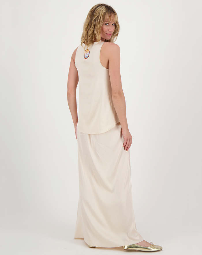 Vivi Natural Solid Tank Top