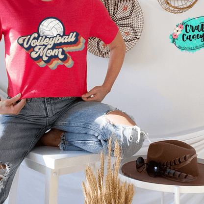 Volleyball Mom Retro Women's Tee