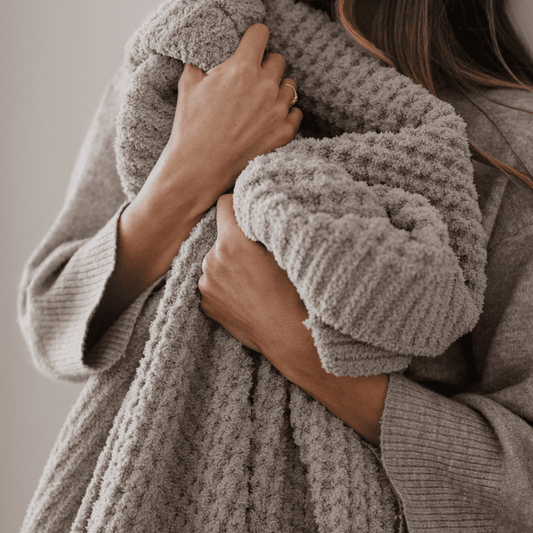 WAFFLE KNIT XL THROW BLANKETS - Sweet Water Decor - Blankets