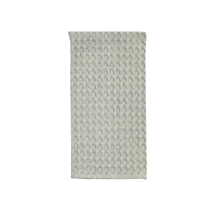 rustic WAFFLE WEAVE TOWEL - BLUE MIST