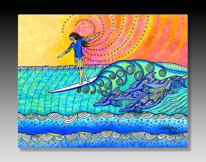 Wahine Aluminum Wall Art