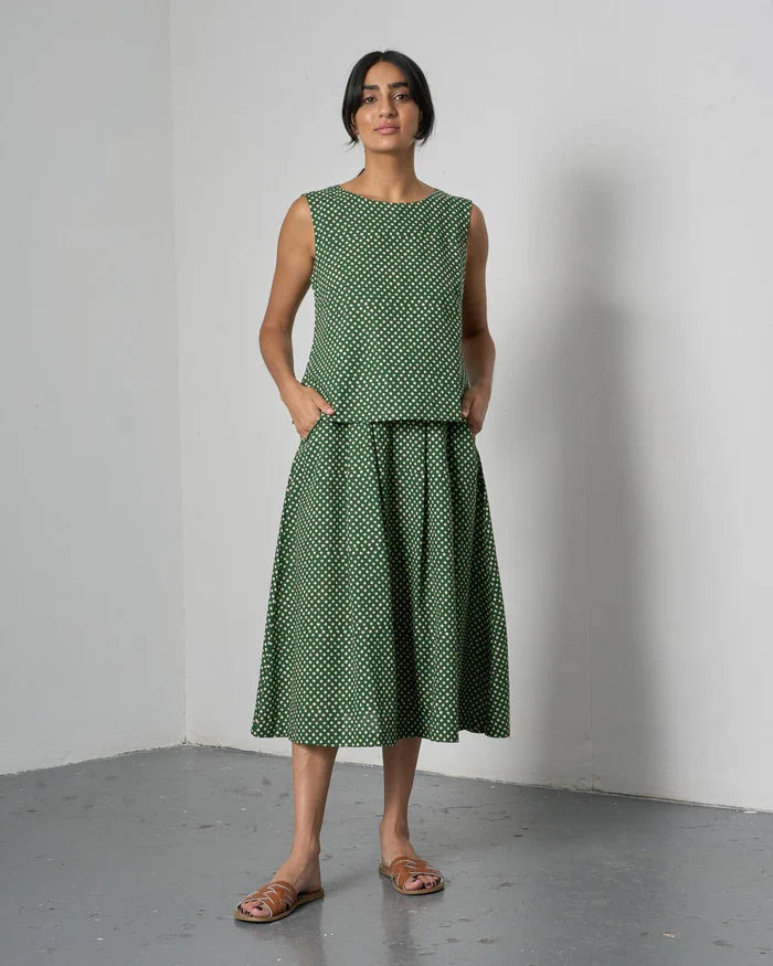 Wander Midi Dot Skirt