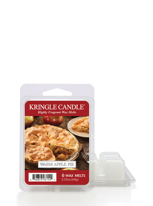 Kringle Candle Warm Apple Pie wax melt packaging on a white background