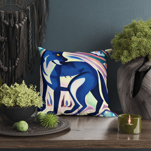 Watercolor Art Wildlife Wolf Pillow Case, Bee Pillow Cover, Soft Pillow Cases, Colorful Pillow Case, Modern Pillow, 20X20 Pillow Cover