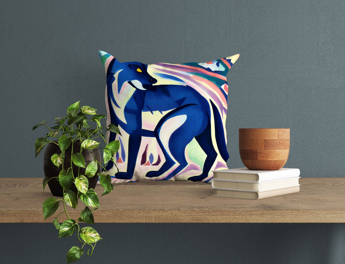 Watercolor Art Wildlife Wolf Pillow Case, Bee Pillow Cover, Soft Pillow Cases, Colorful Pillow Case, Modern Pillow, 20X20 Pillow Cover