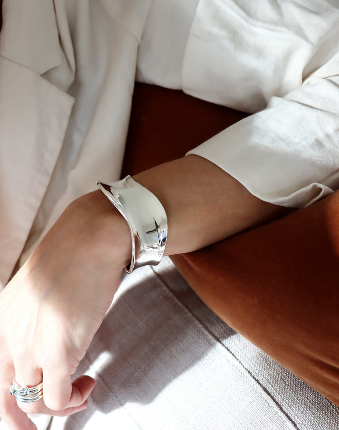 Wave Cuff armband | 925 silver