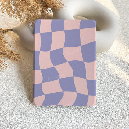 Wavy Check | Kindle Case - Pink & Purple